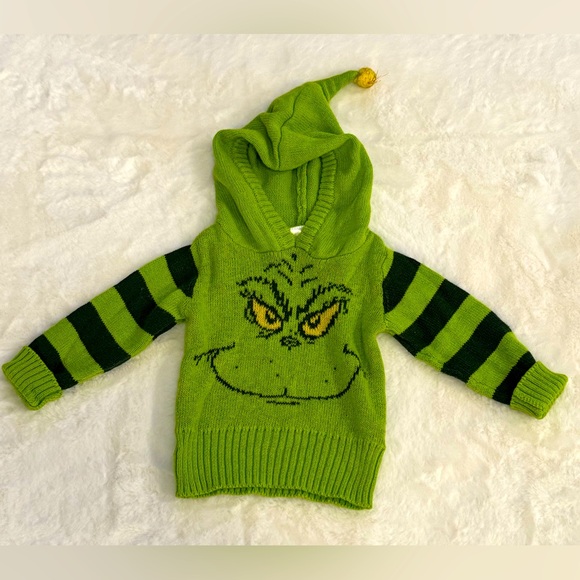 Grinch Christmas Sweater- size NB - Picture 2 of 4